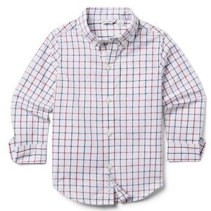 Janie and Jack Red and White Checkered Button Down Shirt